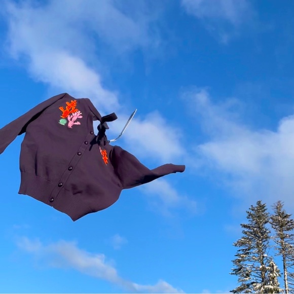 Modcloth X Collectif XS Cardigan w/ Cacti design. - Picture 3 of 5